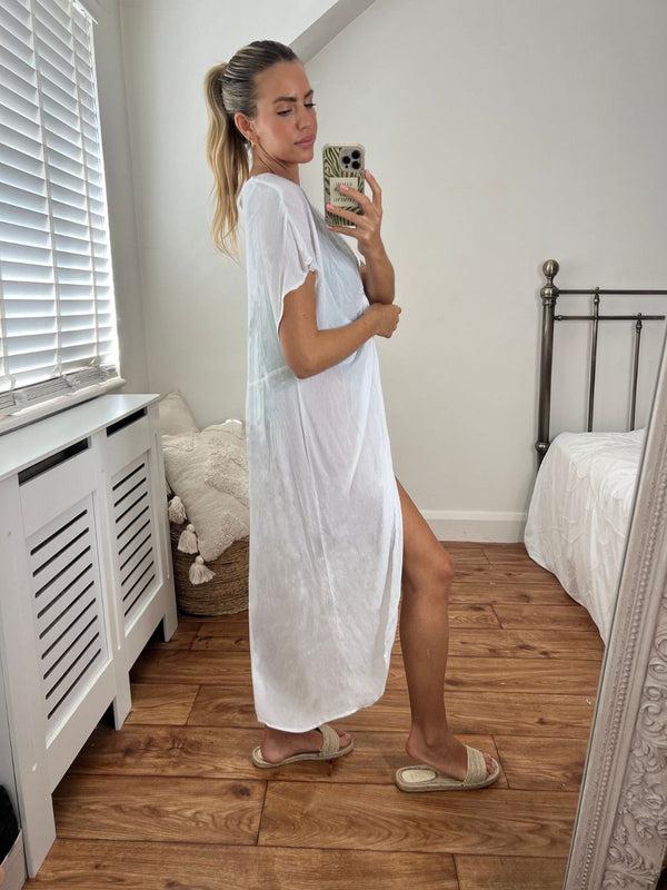 Style Cheat Mira Beach Dress In Cream