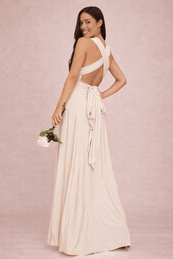 Style Cheat Multi-way Slinky Maxi Dress