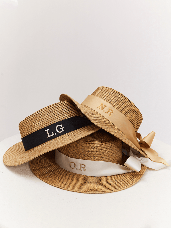 Style Cheat Mykonos Personalised Ribbon Panama Hat
