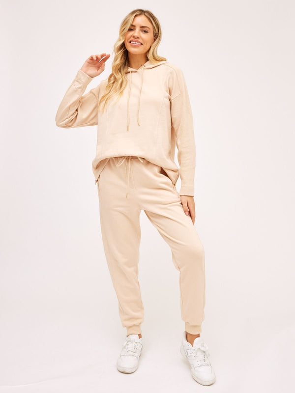 Style Cheat Rae Neutral Rib Detail Jogger