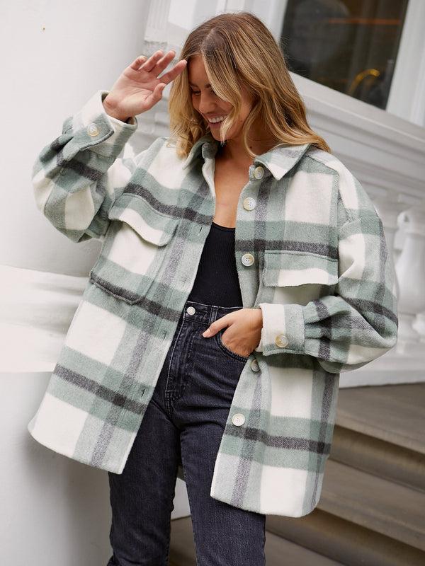 Style Cheat Reign Check Shacket