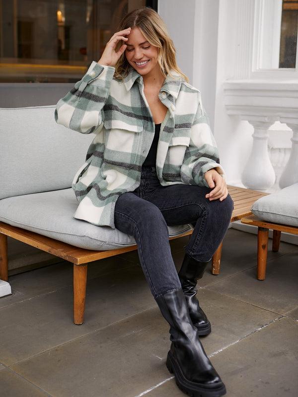 Style Cheat Reign Check Shacket