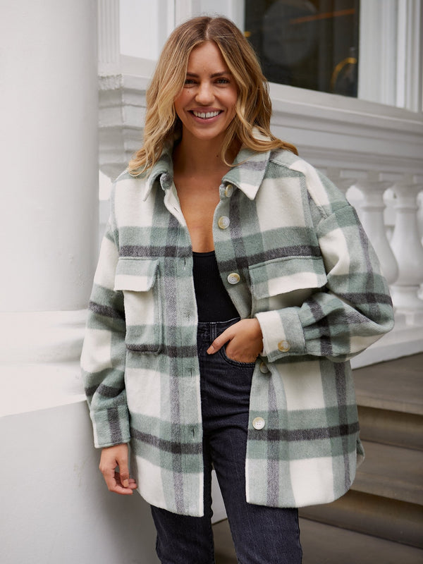 style cheat Reign Check Shacket