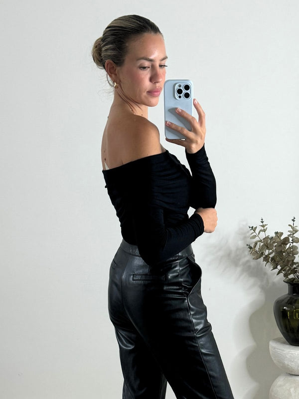 Style Cheat Tatiana Long Sleeve Bardot Top