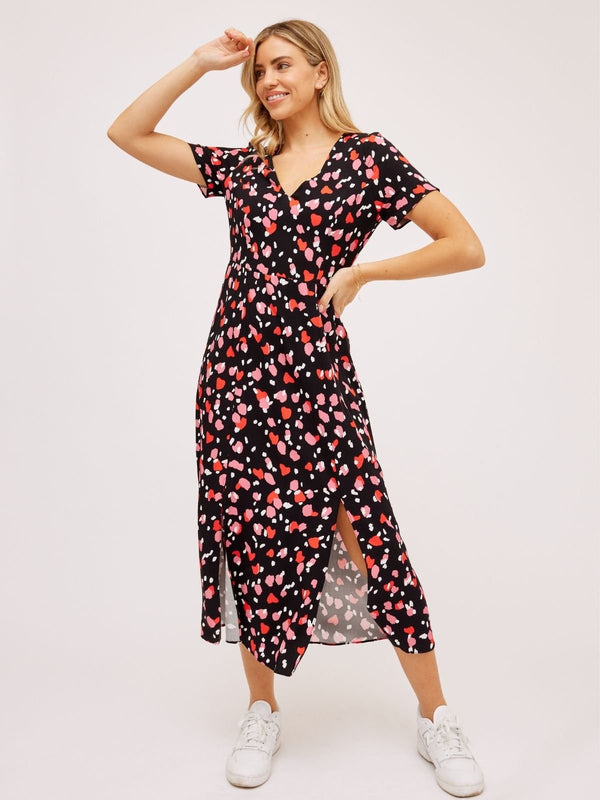 Style Cheat Winnie V Neck Midi Dress