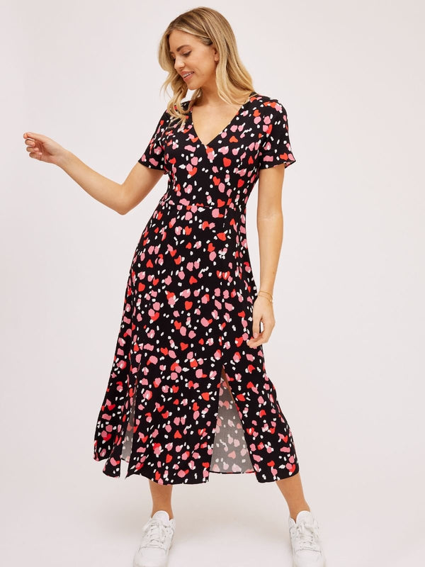 style cheat Winnie V Neck Midi Dress