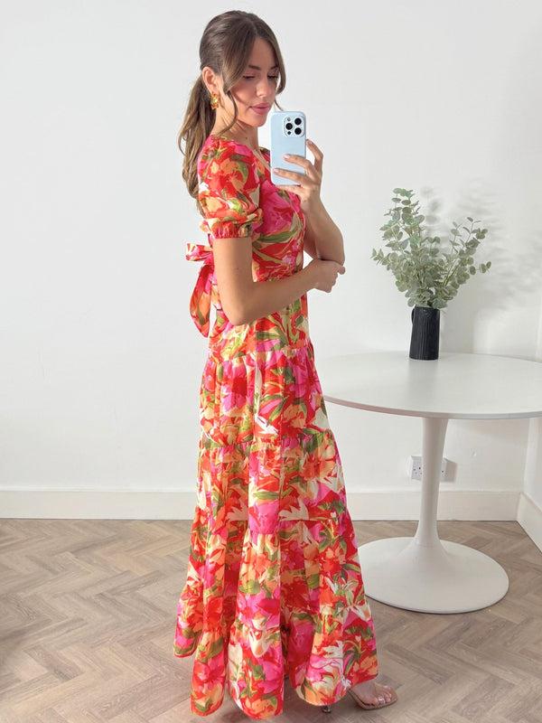 Style Cheat Zoe Tiered Cutout Maxi Dress