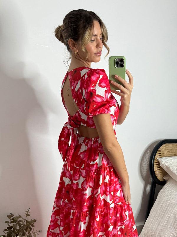 Style Cheat Zoe Tiered Cutout Maxi Dress