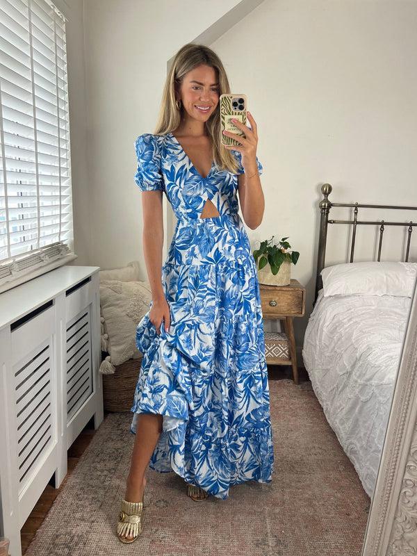 Style Cheat Zoe Tiered Cutout Maxi Dress