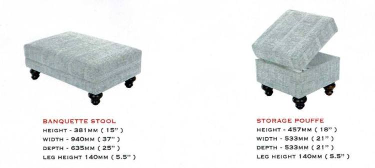 Stylefurniture Balmoral Storage Stool