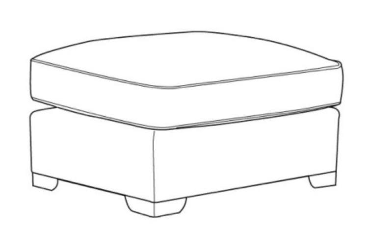 stylefurniture Caspian Chaise End Footstool