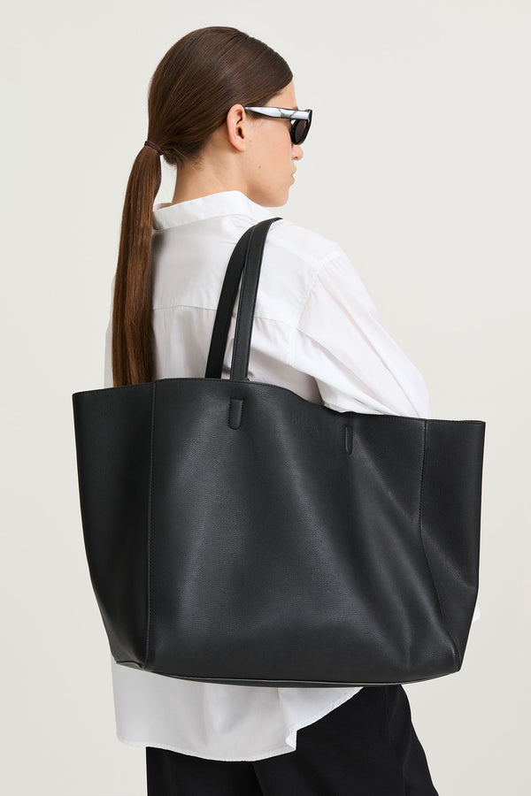 Stylein EVERYDAY SHOPPER - YACHT BAG BLACK STRUCTURED