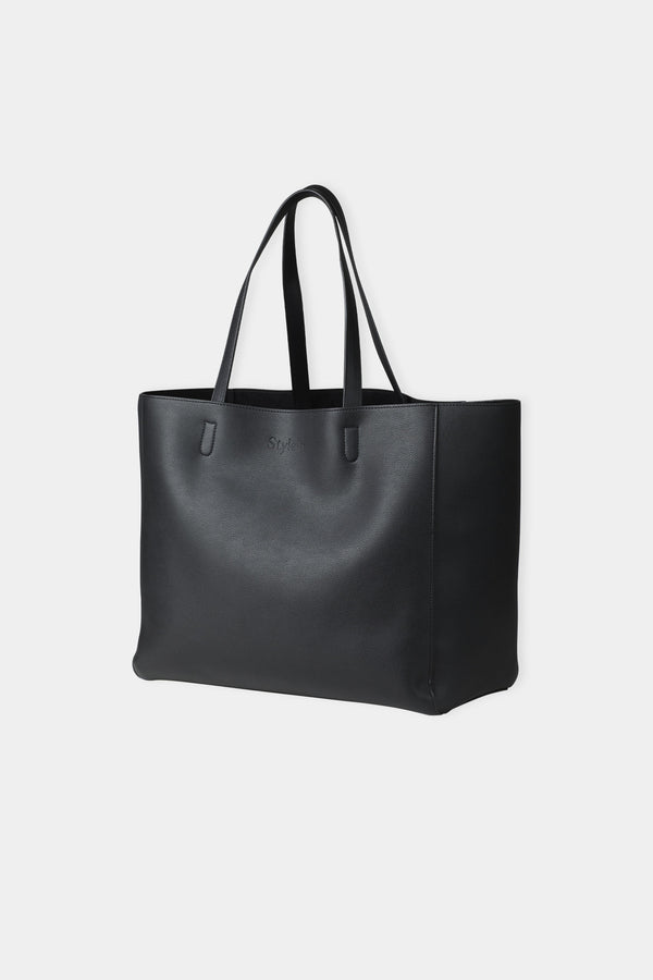 stylein EVERYDAY SHOPPER - YACHT BAG BLACK STRUCTURED