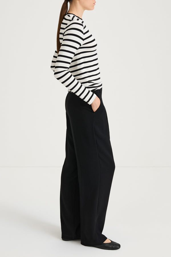 Stylein JERSEY LONG SLEEVE TOP - CANVEY WHITE STRIPED