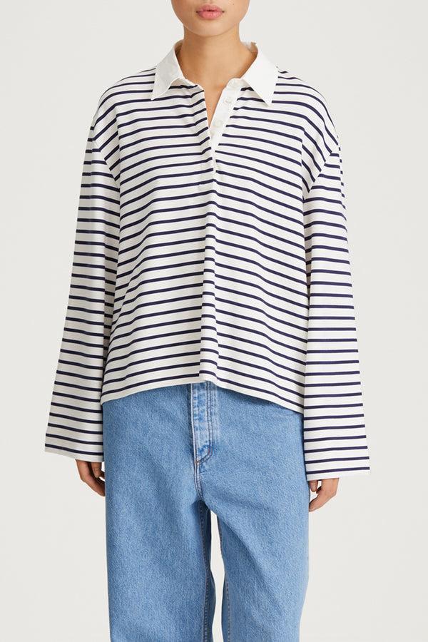 Stylein JANELLE TOP - BLUE STRIPE