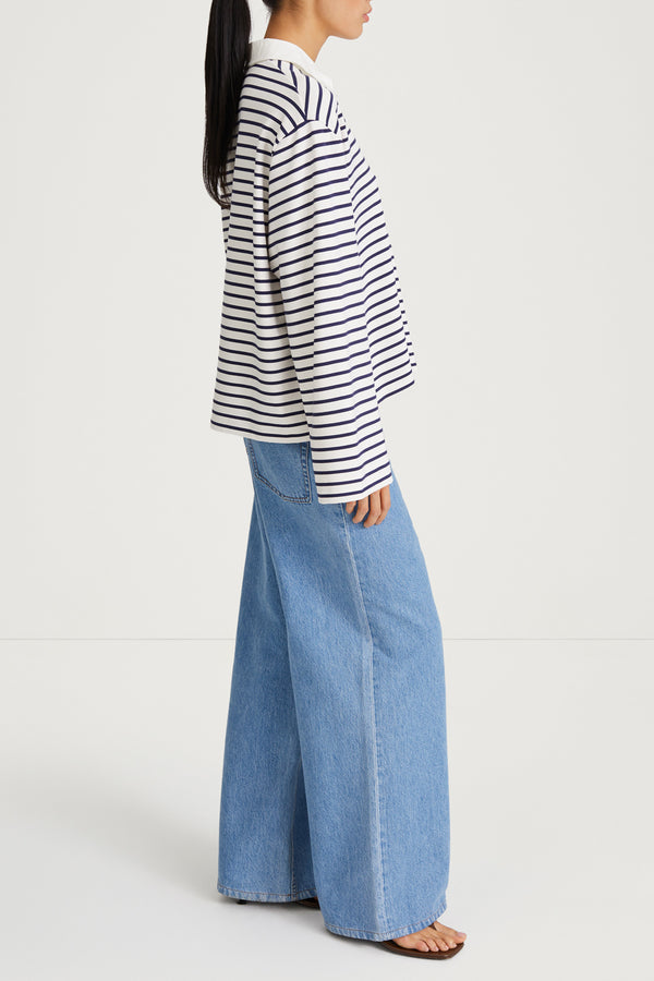 Stylein JANELLE TOP - BLUE STRIPE