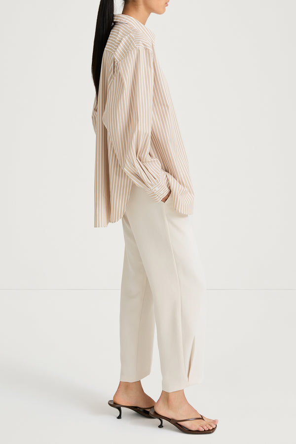 Stylein JANSELL SHIRT - BEIGE STRIPE