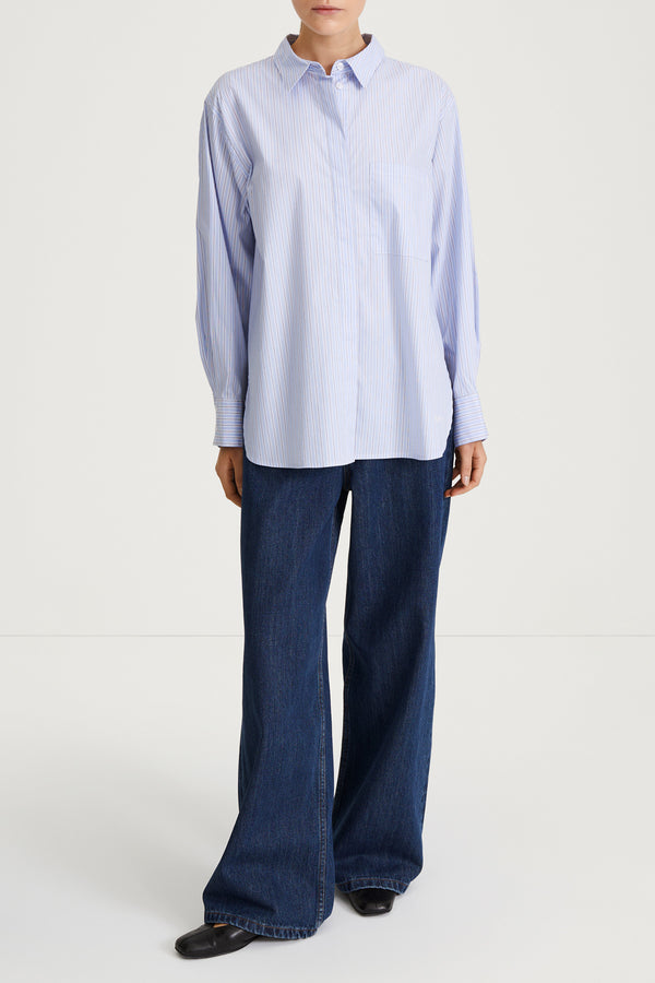 stylein JANSELL SHIRT - BLUE STRIPE