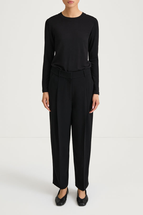 stylein JERSEY LONG SLEEVE TOP - CANVEY BLACK