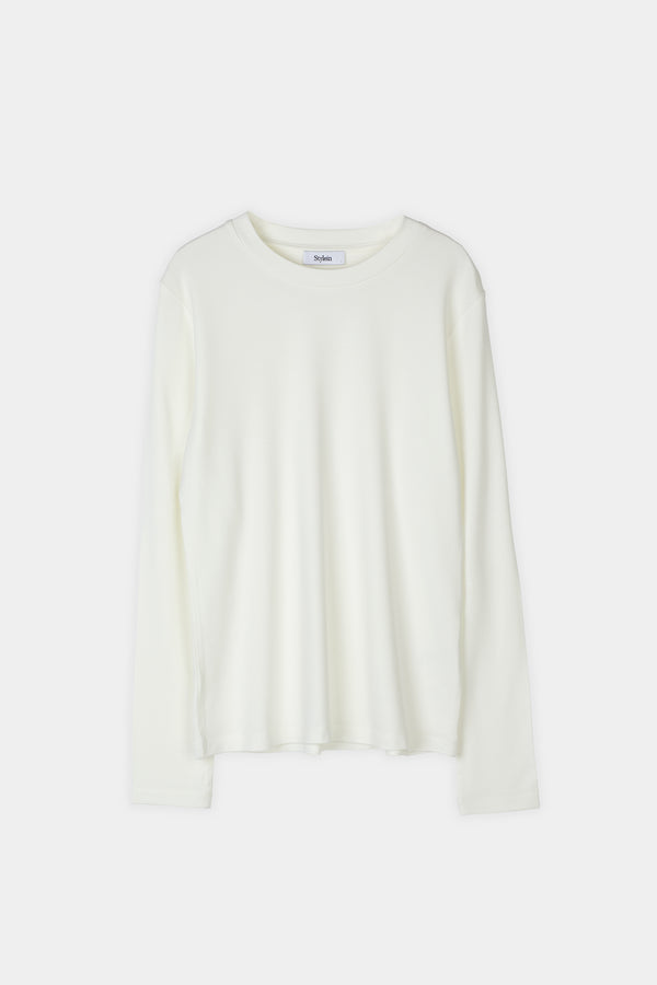 Stylein JERSEY LONG SLEEVE TOP - CANVEY WHITE