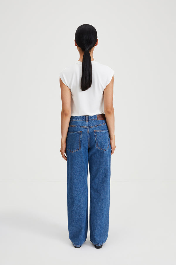 Stylein LOOSE FIT DENIM - KIM MID BLUE