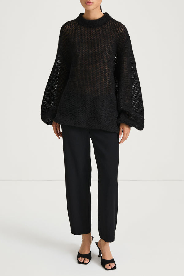 stylein NELLA SWEATER - BLACK