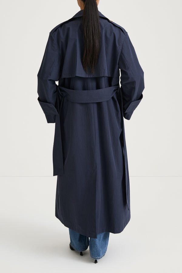 Stylein SIENA TRENCH COAT LONG - MIDNIGHT