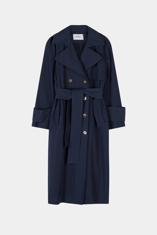 Stylein SIENA TRENCH COAT - MIDNIGHT