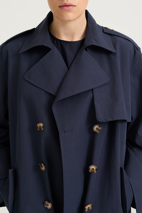 Stylein SIENA TRENCH COAT - MIDNIGHT