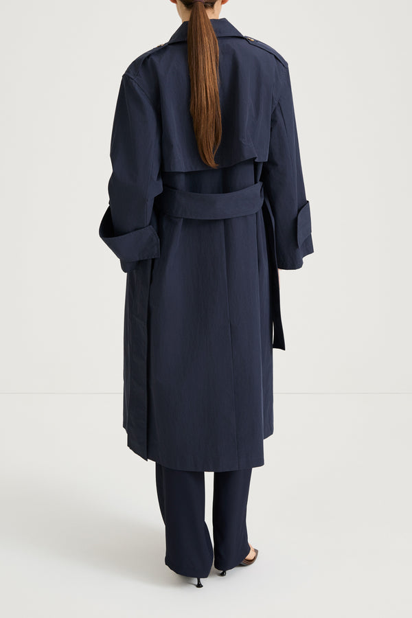 Stylein SIENA TRENCH COAT - MIDNIGHT