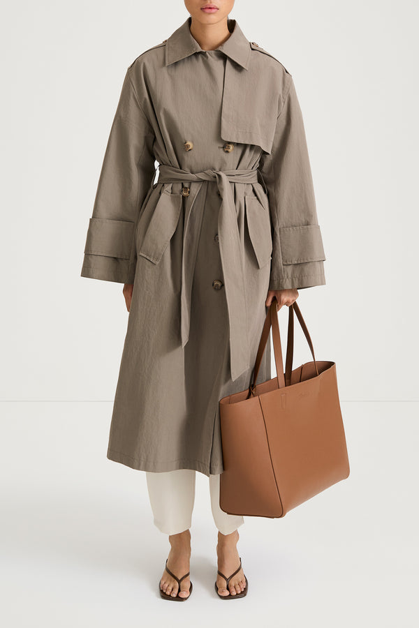 stylein SIENA TRENCH COAT - MUD