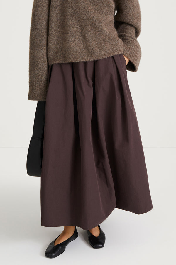 Stylein SORINA TRENCH SKIRT - COFFEE
