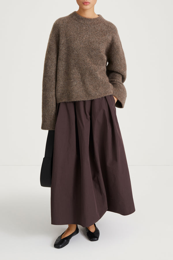 stylein SORINA TRENCH SKIRT - COFFEE