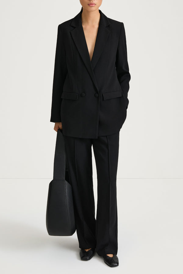 stylein STRAIGHT FITTED BLAZER - BENITO BLACK