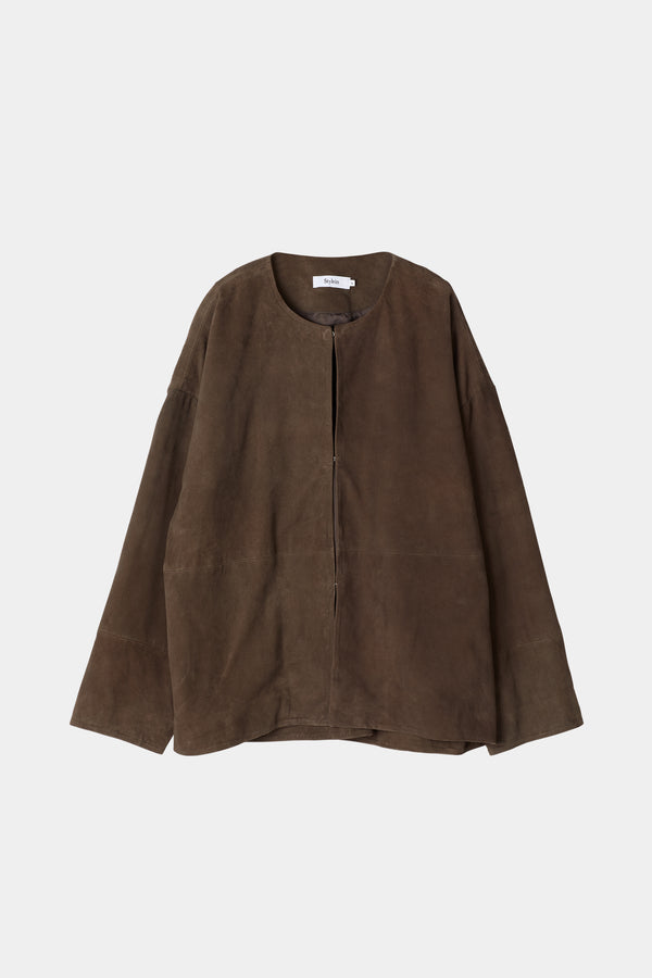 Stylein VANA SUEDE JACKET - PEBBLE BROWN