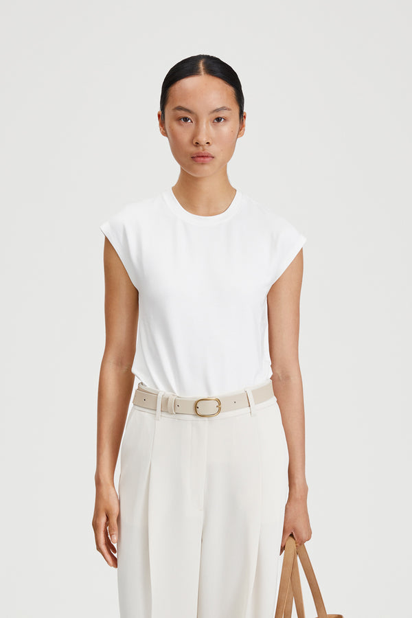 Stylein VENOSA LEATHER BELT - BEIGE