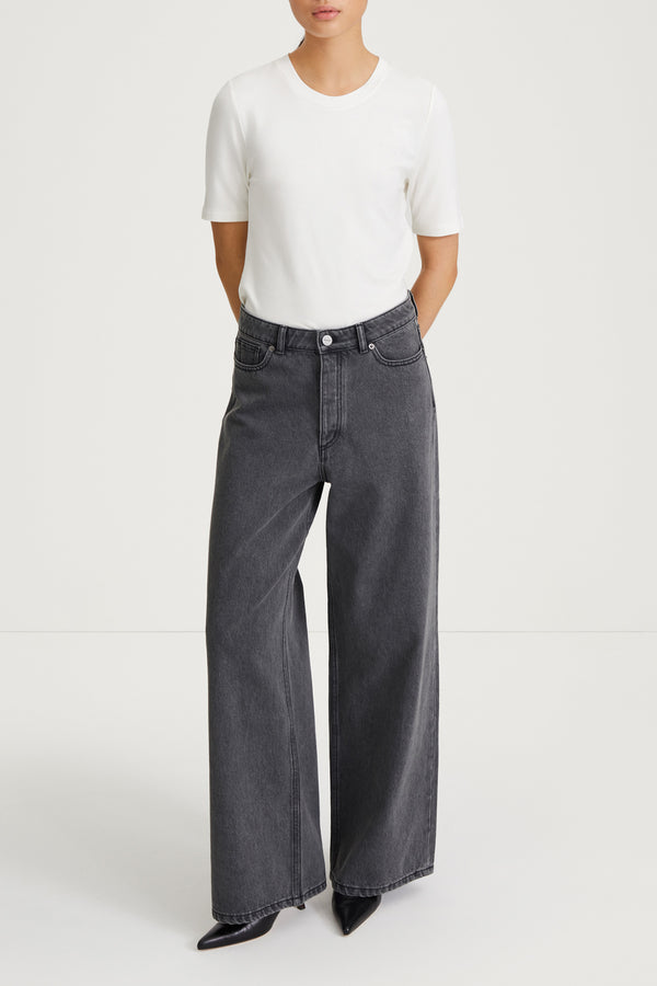 Stylein WIDE LEG DENIM - KAYNE MID GREY