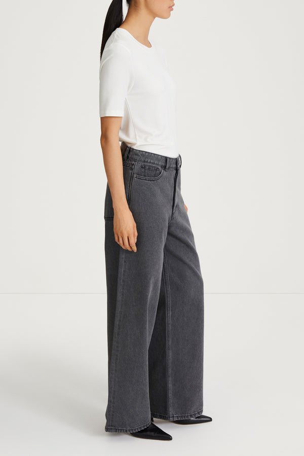 Stylein WIDE LEG DENIM - KAYNE MID GREY