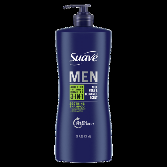 suave Aloe Vera & Vitamin 3-in-1 Shampoo Conditioner and Body Wash