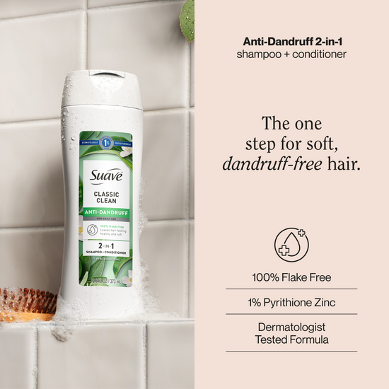 Suave Classic Clean Anti Dandruff 2-in-1 Shampoo & Conditioner