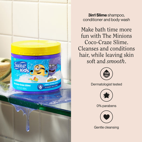 Suave Coco-Craze Slime 3-In-1 Shampoo Conditioner And Body Wash