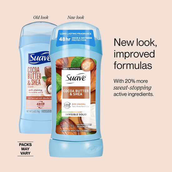 Suave Cocoa Butter & Shea Invisible Solid Antiperspirant Deodorant