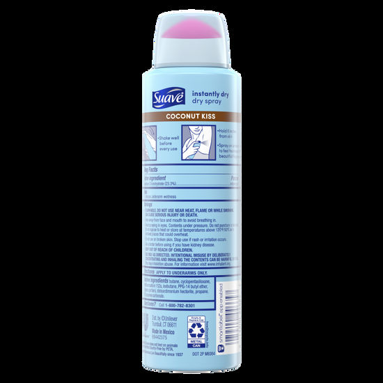 Suave Coconut Kiss Dry Spray Antiperspirant Deodorant