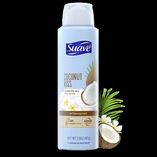 suave Coconut Kiss Dry Spray Antiperspirant Deodorant