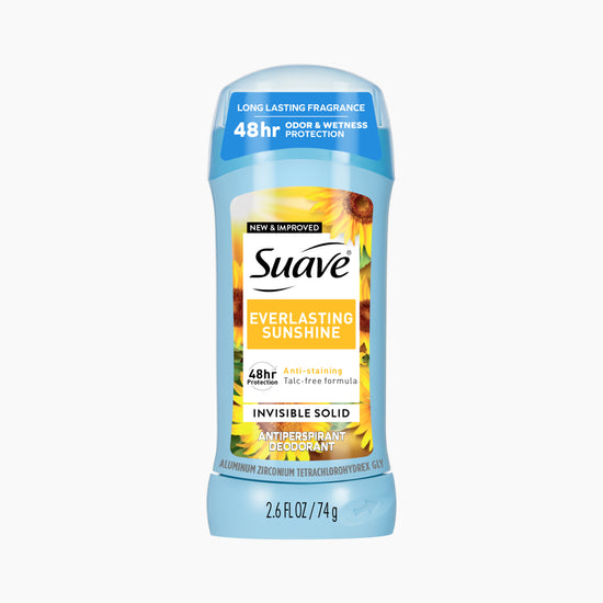suave Everlasting Sunshine Invisible Antiperspirant Deodorant Stick