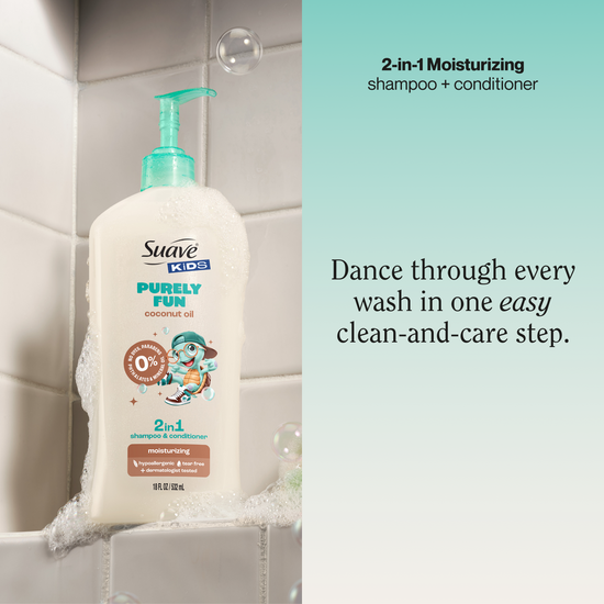 Suave Kids Purely Fun Coconut Oil 2-in-1 Shampoo & Conditioner