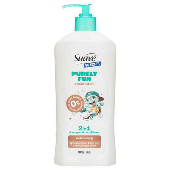suave Kids Purely Fun Coconut Oil 2-in-1 Shampoo & Conditioner