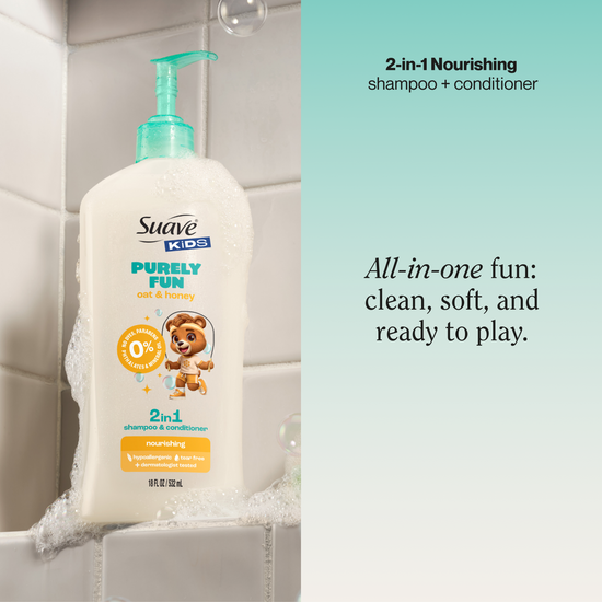 Suave Kids Purely Fun Oat & Honey 2-in-1 Shampoo & Conditioner