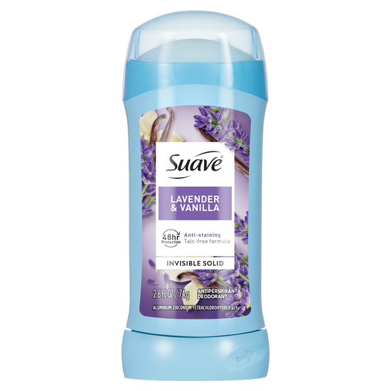 suave Lavender & Vanilla Invisible Solid Antiperspirant Deodorant Stick