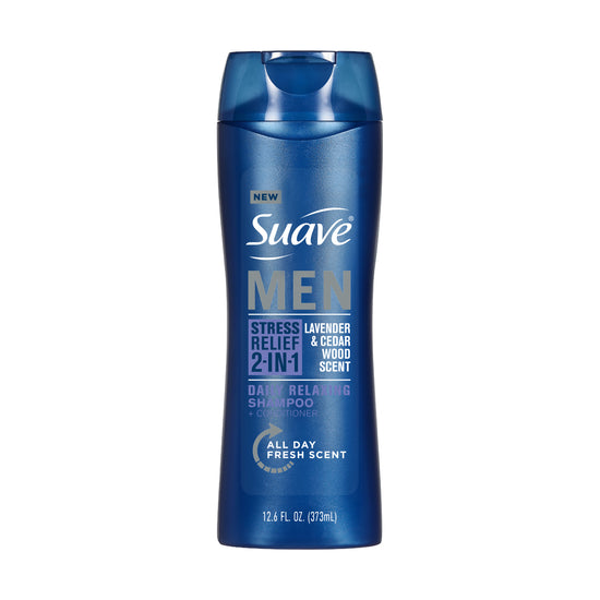 suave Men's Stress Relief 2-in-1 Shampoo & Conditioner